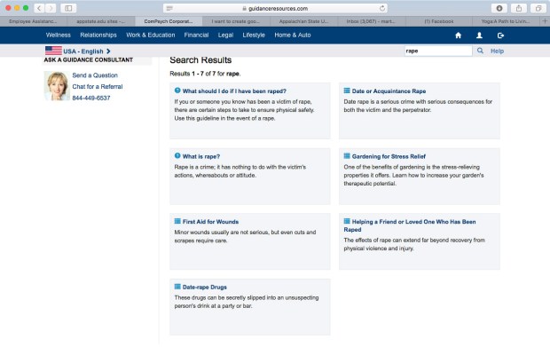 Rape on workplace help info